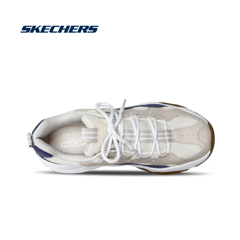 Skechers/обувь D'lites; мужские повседневные ботинки с массивным каблуком; кожаные удобные кроссовки с сеткой; мужские брендовые Роскошные прогулочные туфли; 999880-TAN