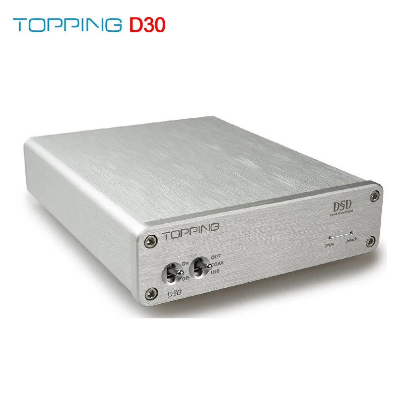 TOPPING D30 DSD аудио декодер USB коаксиальное Оптическое волокно XMOS CS4398 24 бит 192 кГц