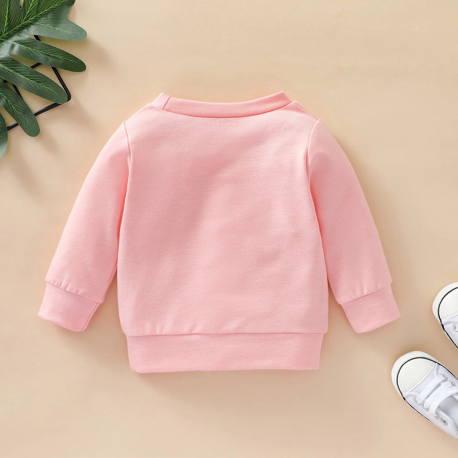 FOCUSNORM 3 Colors Newborn Baby Boys Girls Causal Sweatshirt Tops Letter Printed Long Sleeve Pullover Outwear