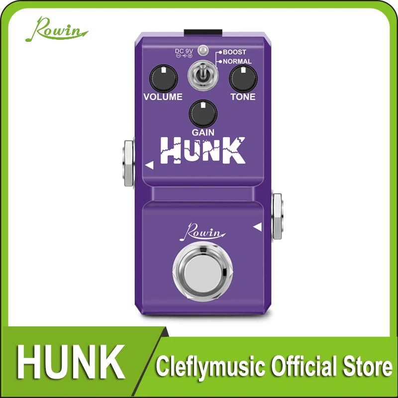 

Rowin Guitar Pedal Distortion Overdrive Hunk Distortion Effecot Pedal Nano Series for Electric Guitar Bass