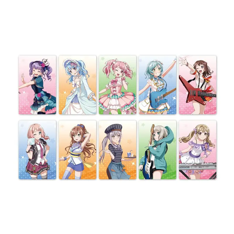 10 шт. Новая коллекция Bang Dream! Карта аниме стикер s DIY Водонепроницаемая крапленая карта наклейка Дети стикерные игрушки для детей коллекция подарок - Цвет: Style 04