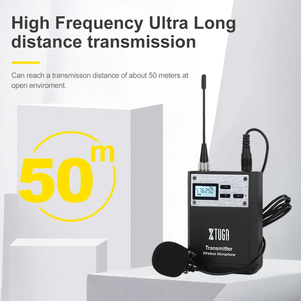 XTUGA Whole Metal Intelligent Noise UHF Wireless