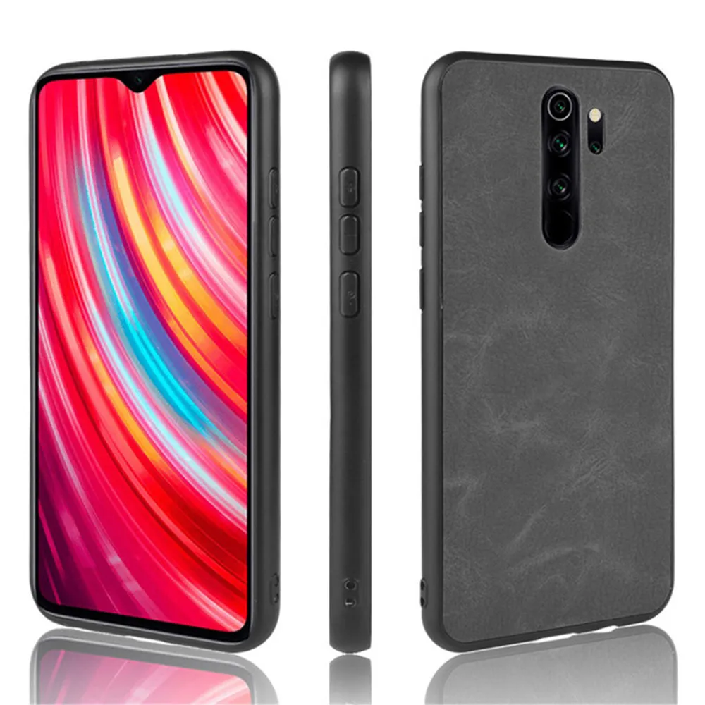 Чехол для Xiaomi Redmi Note 8 Pro Роскошный Жесткий чехол накладка из искусственной кожи 6 53