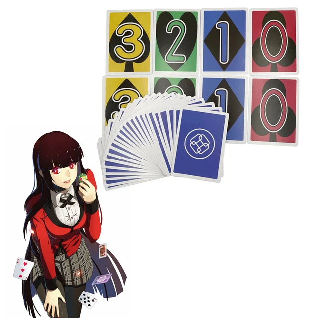 thumbnail image 2 of 54pcs Kakegurui Jabami Yumeko Playing Cards Game Cospaly Prop Gift Handmade 2 of 13