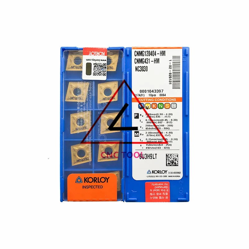 

CNMG120404-HM NC3030 10pcs Original Korea KORLOY Cutting Tool