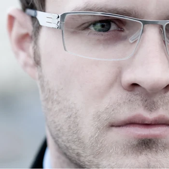 

luxury designer glasses frame men optical glasses stainless steel eyeglasses mens brand screwless eyewear