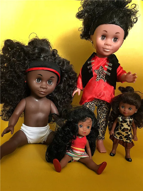 Original Cute Big Kenya Doll Black Baby Doll Toy Children Birthday Gift