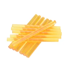 12 штук в упаковке профессиональная Кератин Клеевые карандаши для Пряди человеческих волос для наращивания желтый кистей для макияжа(10 см