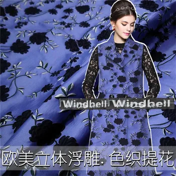 

100cm*143cm/piece Yarn-dyed jacquard dress trench coat garment fabric