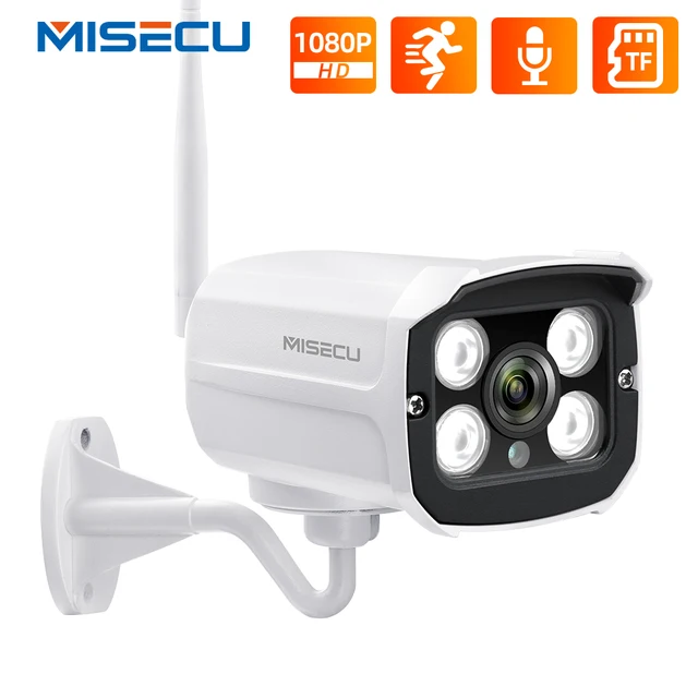 $24.37 MISECU HD 1080P Wireless IP Camera CCTV Audio 2.0MP Bullet Security Camera Wifi Night Vision Metal Waterproof Outdoor Camera