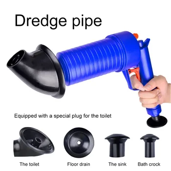 Hot Air Power Afvoer Blaster Pistool Hoge Druk Krachtige Handmatige Sink Plunger Opener Cleaner Pomp Voor Toiletten Douches Voor Badkamer Hot Air Power Afvoer Blaster Pistool Hoge Druk Krachtige Handmatige Sink Plunger Opener Cleaner Pomp Voor Toiletten Douches Voor Badkamer