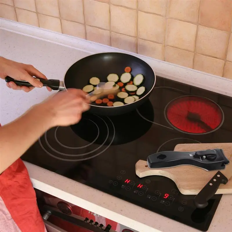 1Pc Outdoor Frying Pan Handle Soup Pan Long Replacement Handle Universal Handle Removable Hand Grip Pan Handle Accessories