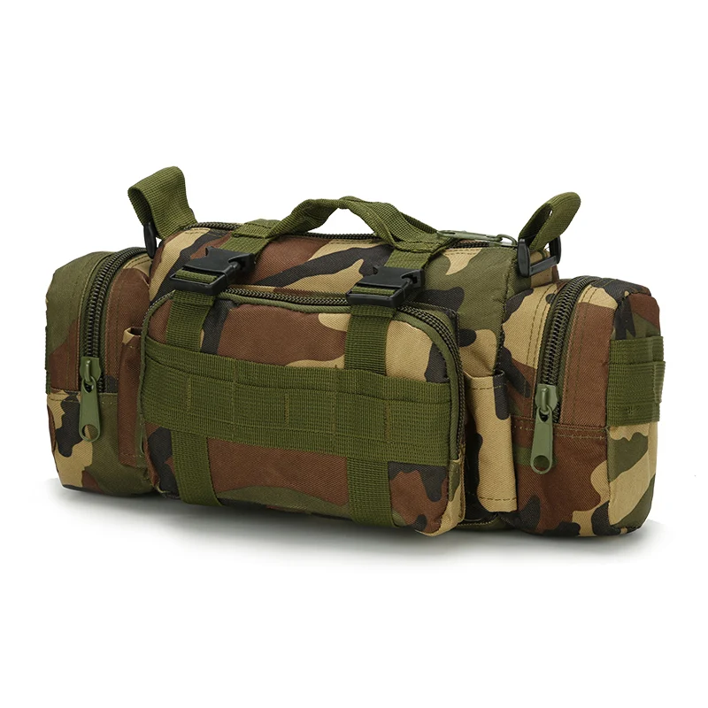 Тактическая сумка для камеры Molle, камуфляжная, многофункциональная, с карманами, Армейская, уличная, для охоты, бега, рыбалки, на плечо, Спортивная, поясная сумка