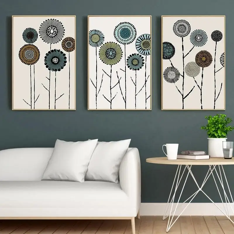 Lienzo De Flores De Granja Para Pared, Pintura De Textura, Decoración De Pared De Margaritas De Madera, Impresión Rústica De Girasol, Margarita Amarilla, Póster De País Para Pared, Lienzo De Flores