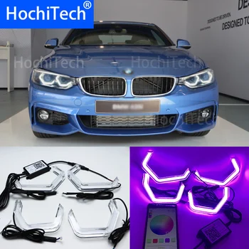

WIFI RGB Multi-Color M4 Iconic Style LED Crystal Angel Eye light Kits for BMW M3 M4 E80 E82 F22 F32 F30 XENON car styling