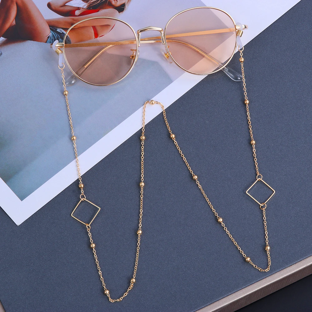 1Pcs Eyeglasses Chains for Women Metal Sunglasses Reading Glasses Cords Vintage Glasses Holder Strap Lanyards Eyewear Necklace