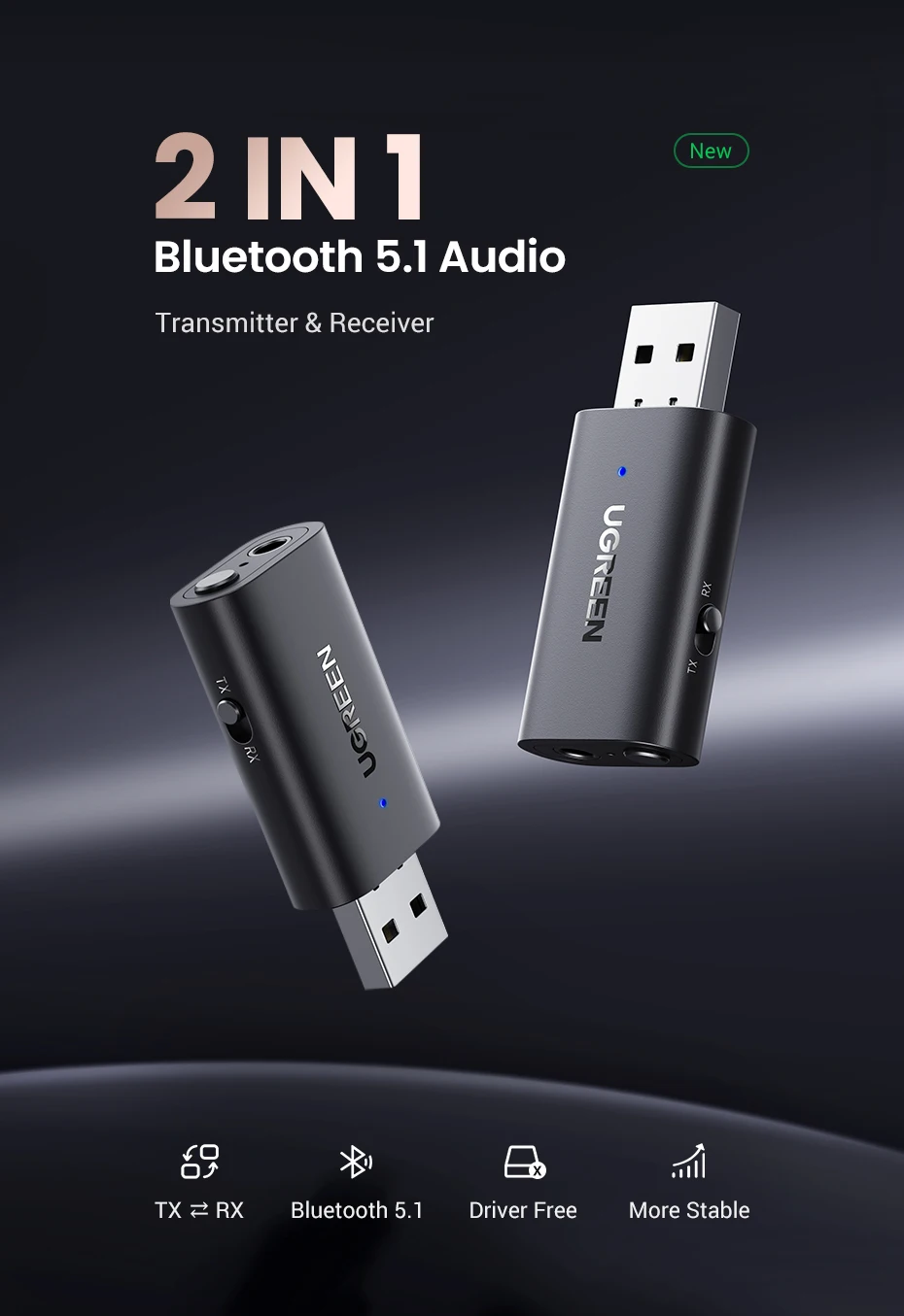 carro bluetooth 5.1 receptor transmissor estéreo sem