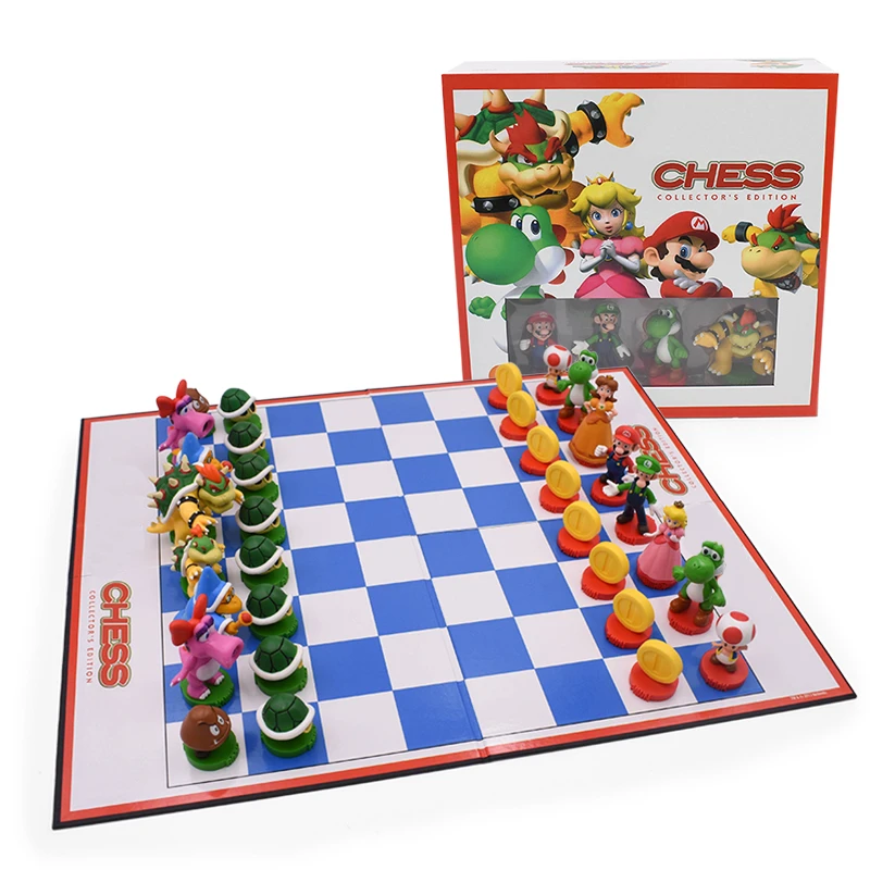 reparatie helder een miljoen 32 Pcs Mario Schaken Set Mario Luigi Schaakbord Figuur Checkers Reizen  Games Set Board Entertainment Kerst Giift| | - AliExpress