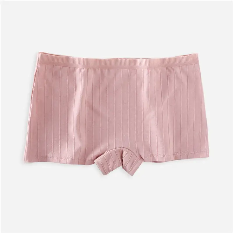 pink Модные хлопковые трусы, сексуальные шорты для мальчиков, дышащие безопасные штаны, однотонное женское нижнее белье, женские трусы, шорты для мальчиков и женщин - Цвет: pink