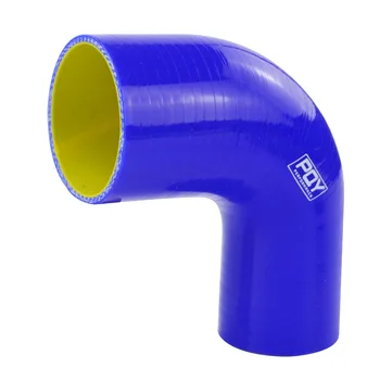 

Free Shipping Blue 2.5'' 63mm 90 Degree Elbow Silicone Hose Pipe Turbo Intake for intercooler
