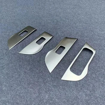 

For Mercedes-Benz GLE350/450 2020 Door Armrest Panel Cover Interior Window Glass Lift Switch Button Stainless Steel Accessories