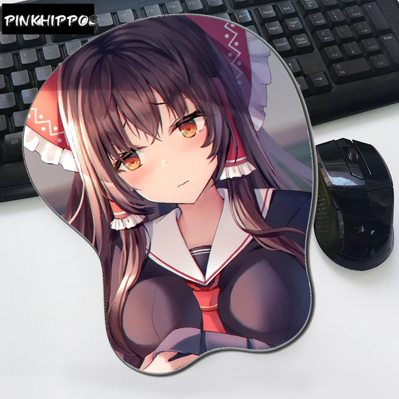 Коврик для мыши pinkhipppos Touhou Anime 3d эргономичный коврик hakurei reimu с поддержкой запястья