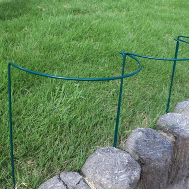 4/8 db Kerti Növényi Tartó Tét Fél Kerek Fém Gyűrű Ketrec Rózsavirágokhoz Szőlő Növények Kiegészítők - Image 6