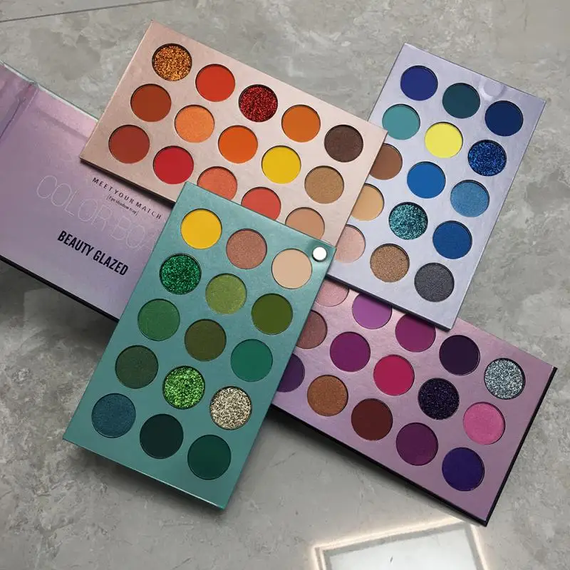 

Beauty Glazed New 60 Color Eye Shadow Four-layer May Rotation Make Up Eyeshadow Palette Matte Pearlescent Eyes Cosmetic TSLM1