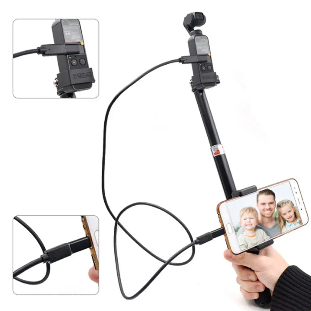 Для OSMO карманная Карманная камера с линейным управлением портативная ручная селфи-палка для смартфонов Android камера s