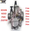 ZS Racing 2T 4T Universal Keihin Koso OKO Motorcycle Carburetor Carburador 21 24 26 28 30 32 34mm With Power Jet For Racing Moto ► Photo 1/5