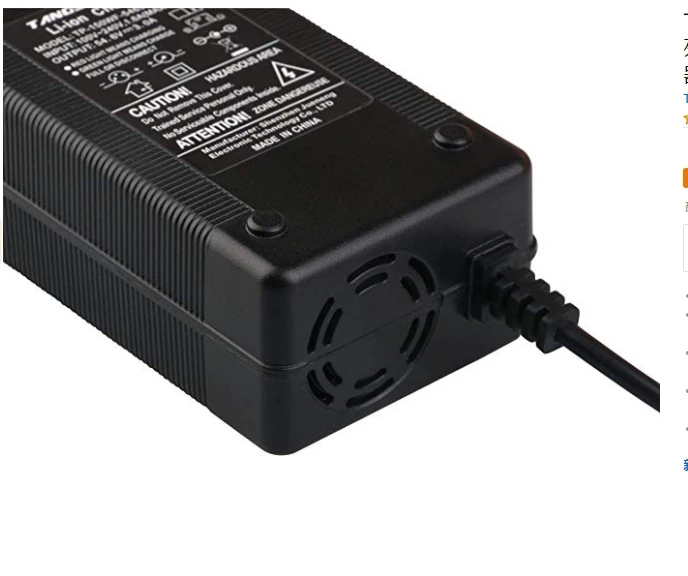 Tanie Ładowarka akumulatorów 54.6V 3A do akumulatorów litowo jonowych 13S 48V ładowarka akumulatorów litowych do rowerów elektrycznych wysoka jakość silne odprowadzanie ciepła ..