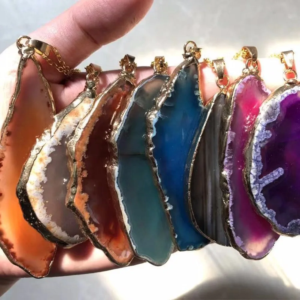 agate slice pendant (4)