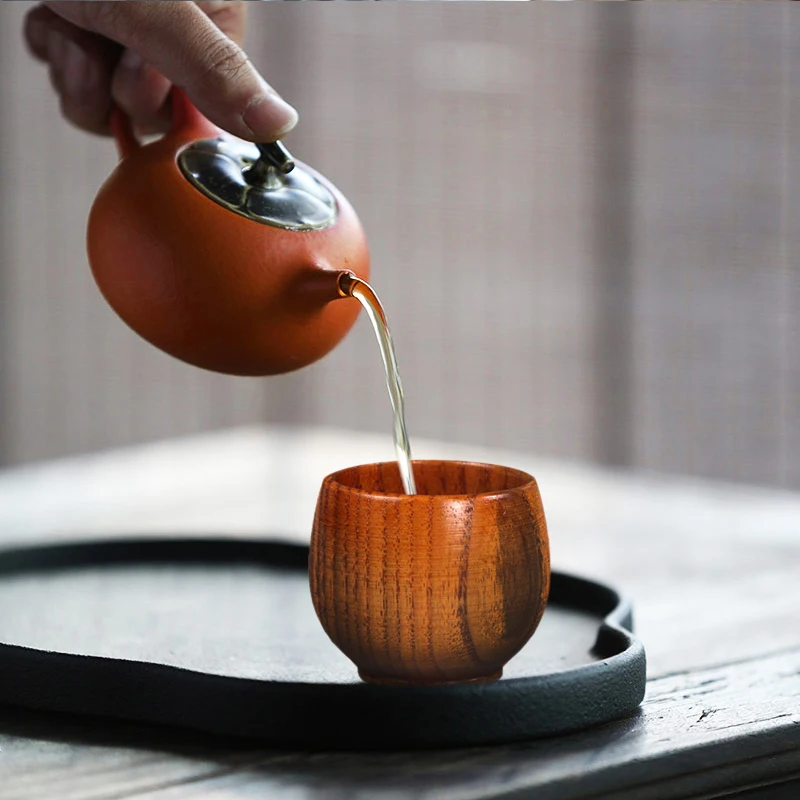 Деревянная чашка Jujube примитивная деревянная ручной работы из натуральной ели