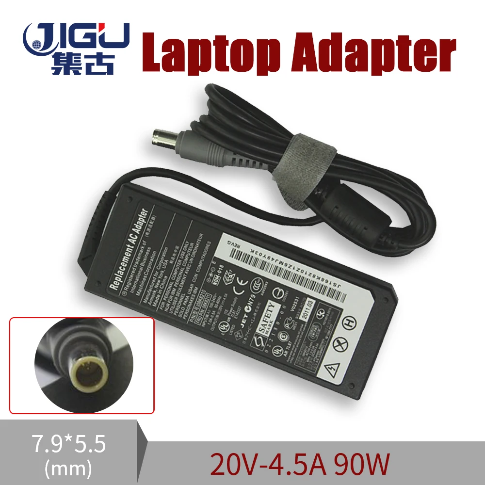 Замена 20V 4.5A 7 9*5 5 мм 90 Вт для Lenovo ThinkPad R60 R61 T530 T510I E545 W500 X200 X300AC зарядное устройство