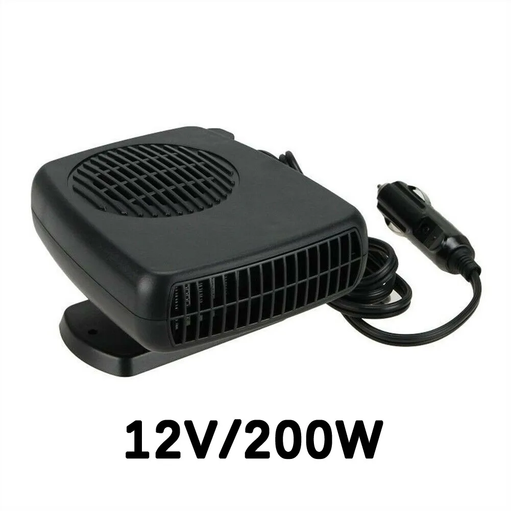 Chauffage Voiture 12V 200W Portable - Désembueur Rotatif 360° - Prise Allume-cigare - Pour SUV, Camions, Camping