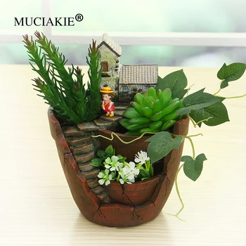 

MUCIAKIE 1PC Hanging Garden Succulent Flowerpot Large Creative Resin Arrangement Succulent Plant Flowerpot