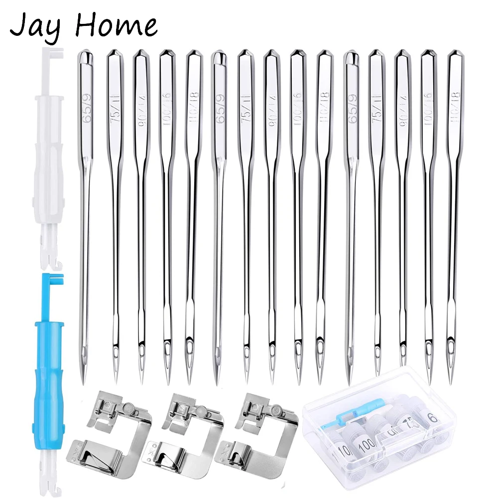 53Pcs Sewing Machine Parts Sewing Machine Needles & Needle Threader