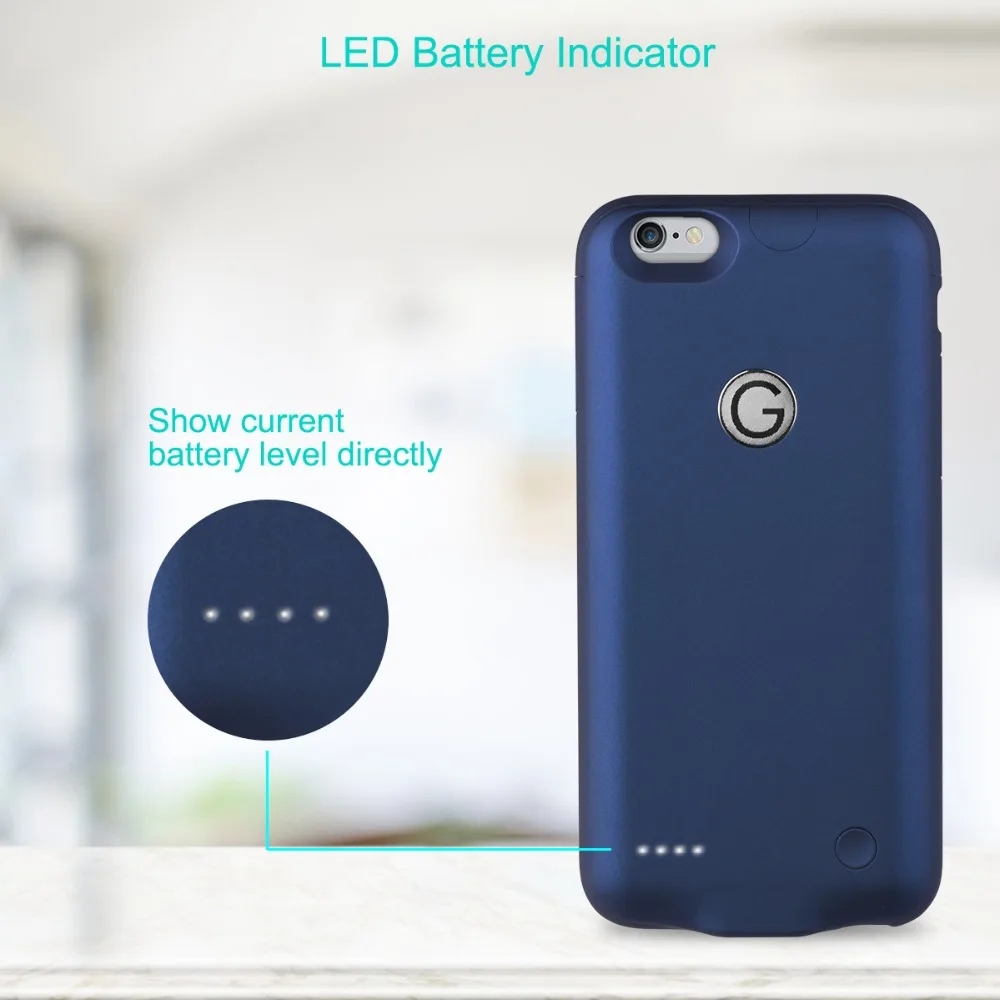 Power Trust 2800mAh Чехол для зарядного устройства для iPhone 6 6s power Bank Charing чехол