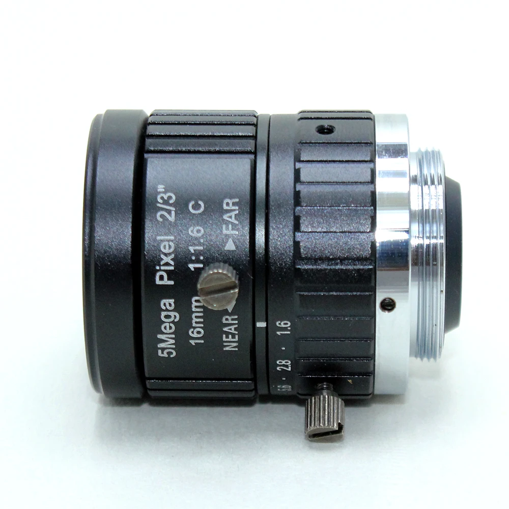 5MP 2/3 &quot12 мм Объектив C Mount lens Professional Low Distortion F1.6 CCTV Lens Industrial линзы машинного зрения