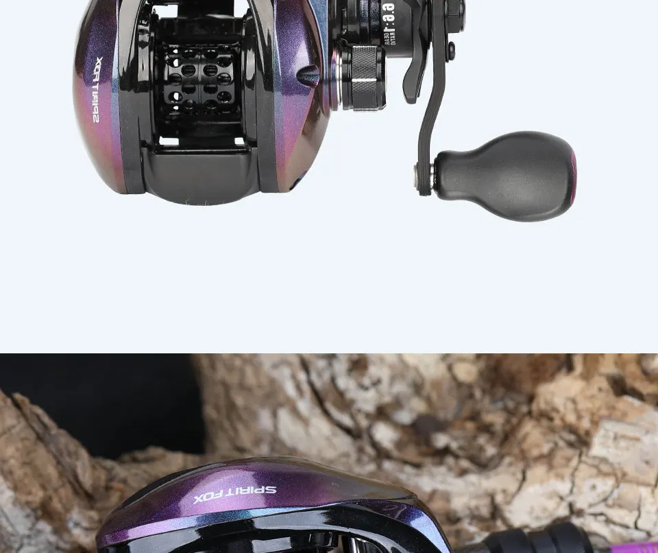 TSURINOYA Baitcasting Reel SPIRIT FOX-150 8+1BB Max drag power 6kg Bait Casting Fishing Reel Moulinet Magetic Brake System