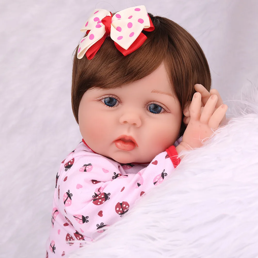 Мягкие силиконовые куклы Reborn Baby, 22 дюйма, 55 см, Bebe Boneca, Игрушки для маленьких девочек, Menina Playmate, подарки на день рождения