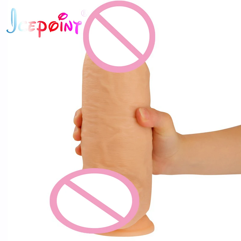 24*7.8CM Super Huge Dildos Thick Giant Dildo Realistic Anal Butt with Suction Cup Big Dick Dong Soft Penis Sex Toy For Women