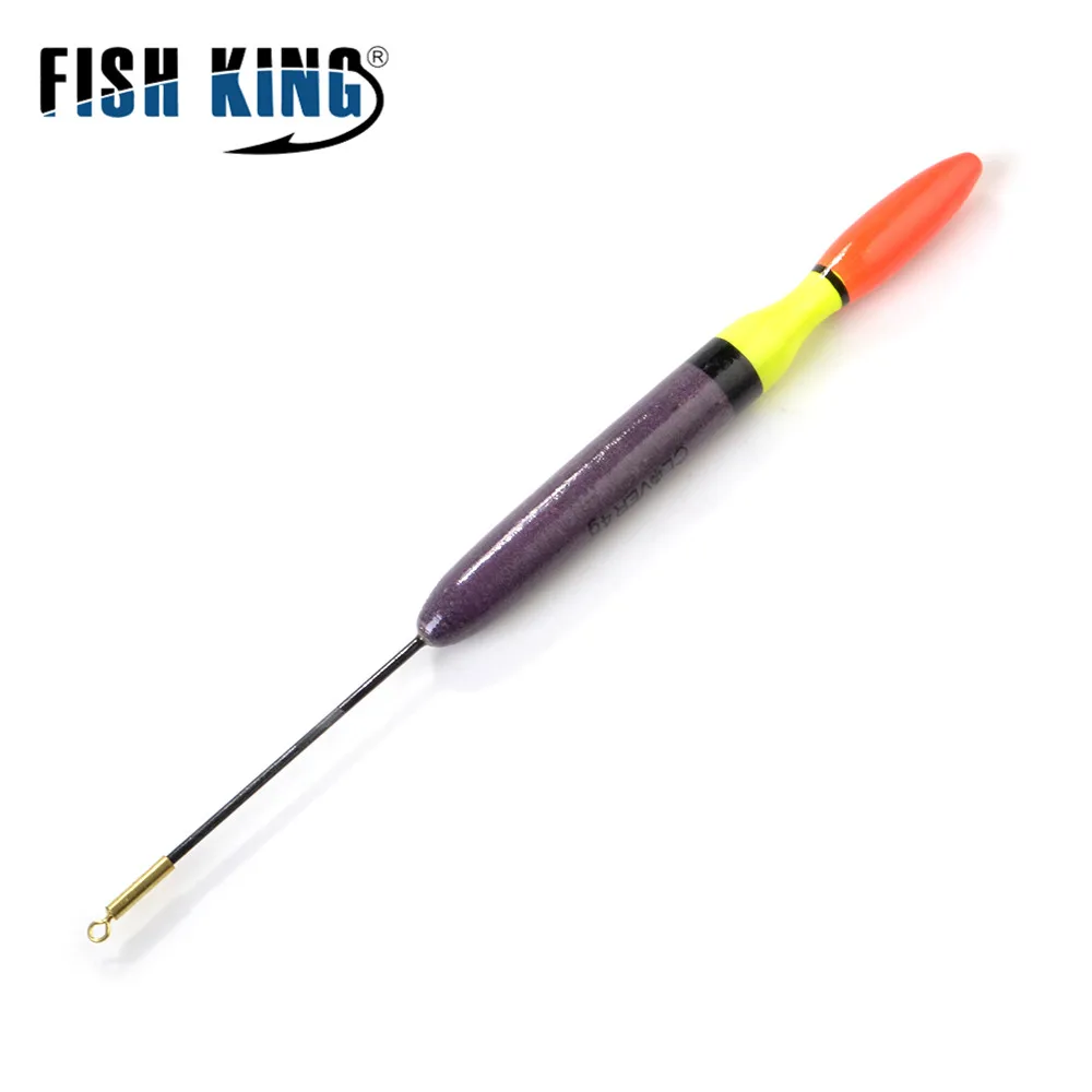 FISH KING 10pcs/lot Short Winter Fishing Float Set 3g 4g Mix Size Ice Fishing Bobber For Vertical Buoy Light Stick Accessories