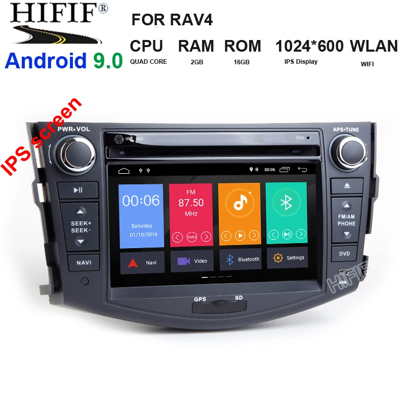 Top IPS DSP 2Din Android 9.0 Car DVD Player for Toyota RAV4 1026*400 Screen Video Stereo GPS Navigation Radio RDS 3G 4G Wifi 0