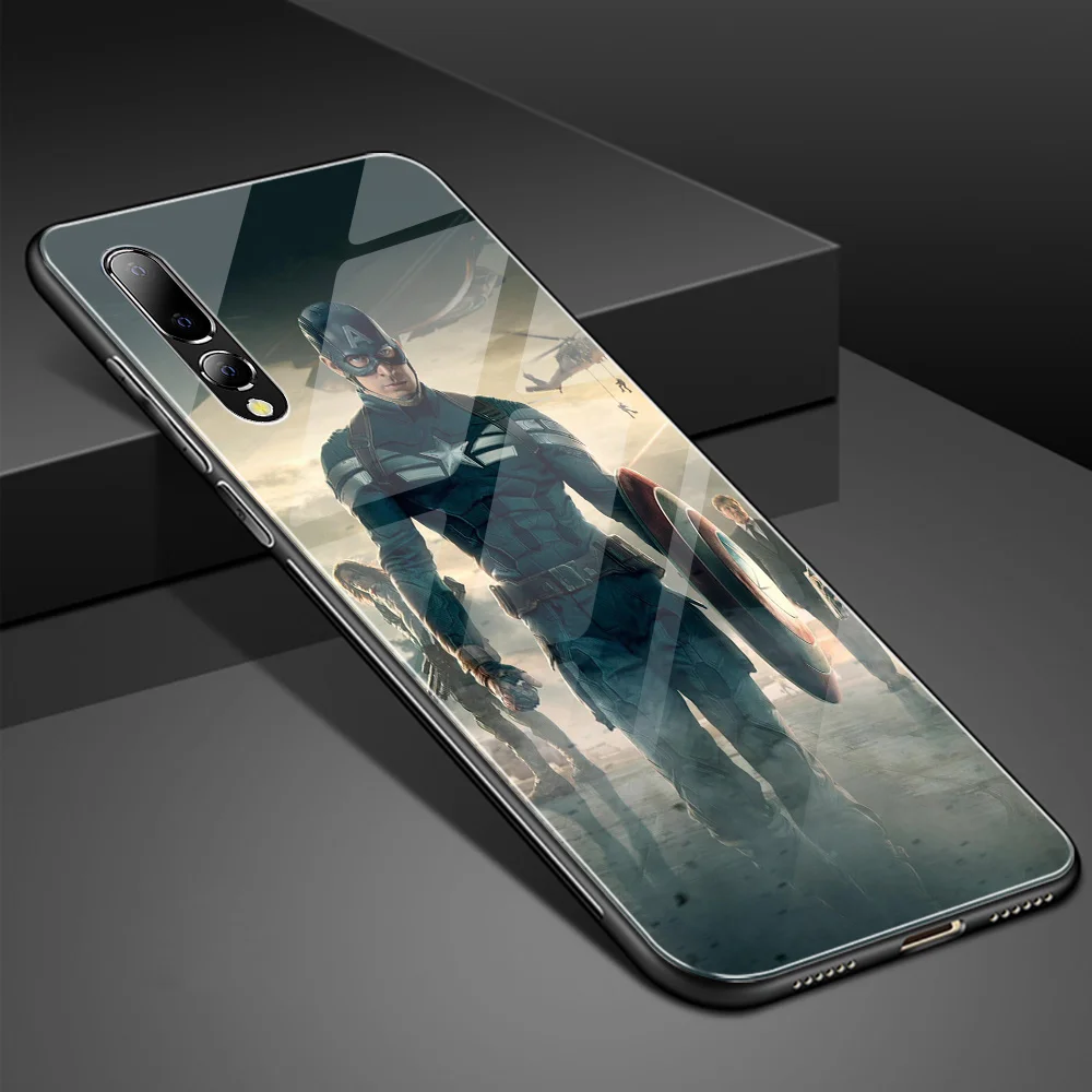 Для Xiao mi 8 чехол для телефона из закаленного стекла Капитан Америка для mi x 2s 3 чехол для DIY Xiao mi max 3 mi 8 LITE mi 5 9 SE Red mi Note 5 6 7