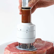 Многофункциональная игла для размягчения мяса ABS+ нержавеющая сталь инжектор для стейка мяса маринада ароматизатор шприц Кухонные гаджеты Инструменты для мяса