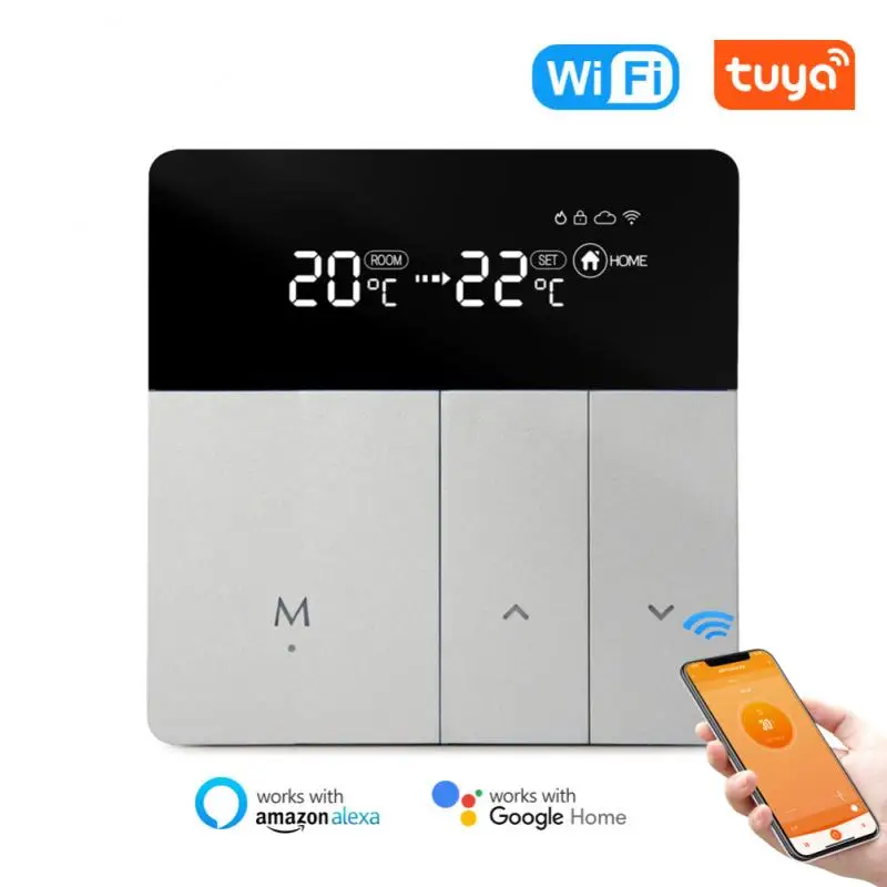 Wifi Smart Thermostat Temperature Controller 100240v Tuya App Remote