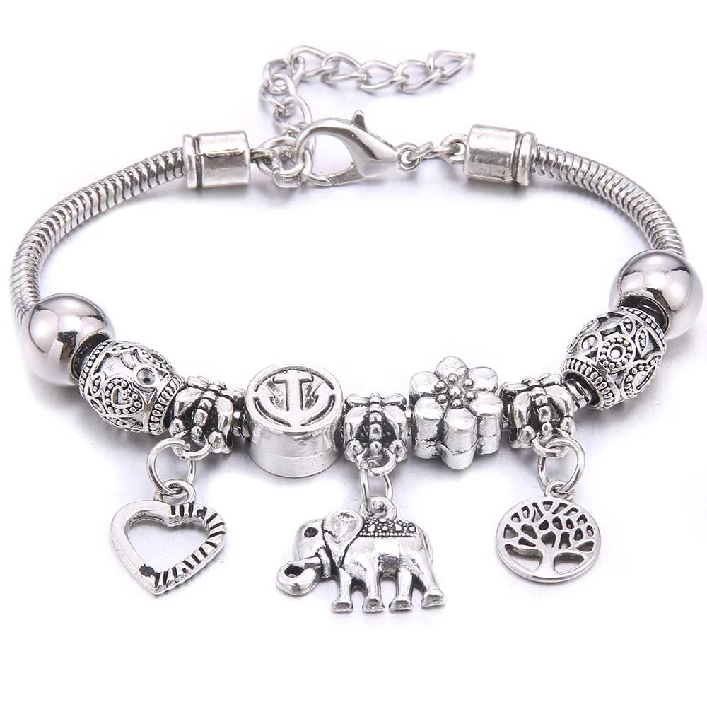 charm bracelet bangles jewelry fit women girl friendship gift bracelet jewelry