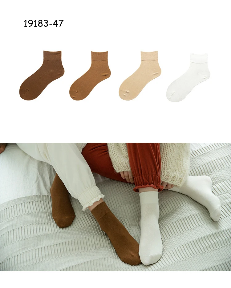 4 пары женские модные носки новые осенние разноцветные модные хлопковые Дышащие носки Разноцветные носки Женская подарочная коробка