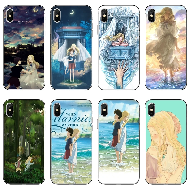 Мягкий чехол аниме когда Марни была там для Samsung Galaxy A10 A30 A40 A50 A60 A70 A6s A8 A9s J4 J6 Prime Plus